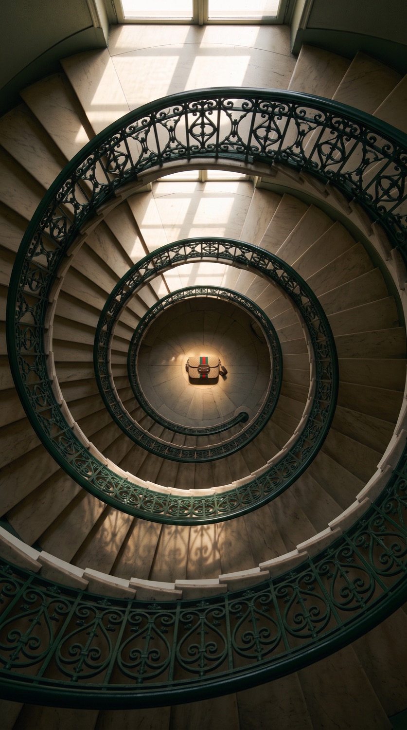 Gucci Horsebit, Spiral stair, still