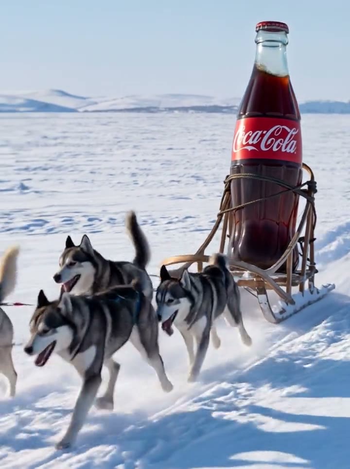 Coca-Cola, Husky sled, film